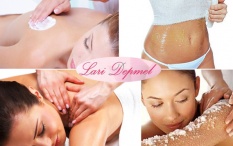 Massagem Detox, Esfoliação, Gessoterapia e Modeladora