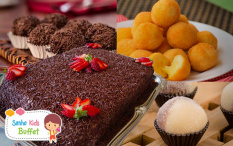 500 Salgadinhos, 300 Docinhos e Bolo Doce (Forma 5)