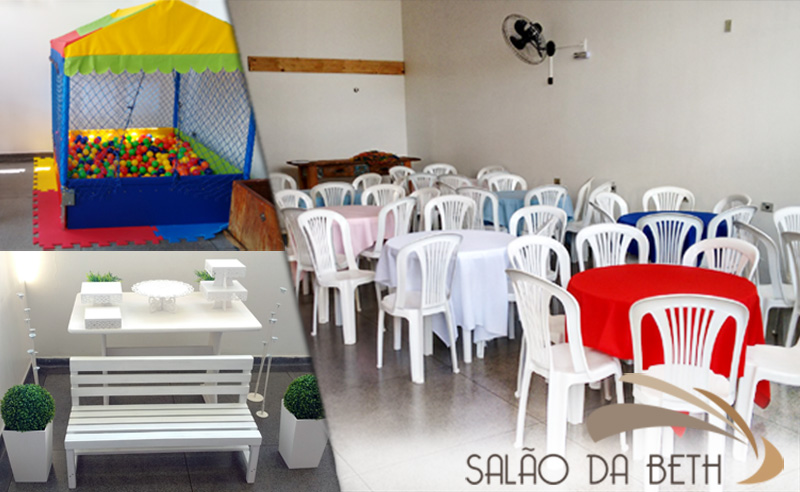 Salão de Festas Completo (60 Pessoas) + Kit Provençal