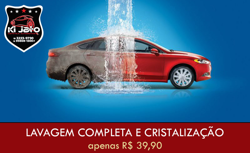 Lavagem Completa + Cristalização de Pintura