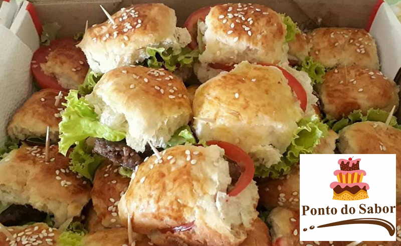 KIT com 40 Lanchinhos: hamburguer ou cachorro quente