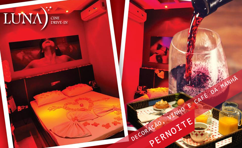 Pernoite no Luna com Vinho, decoração e café da manhã