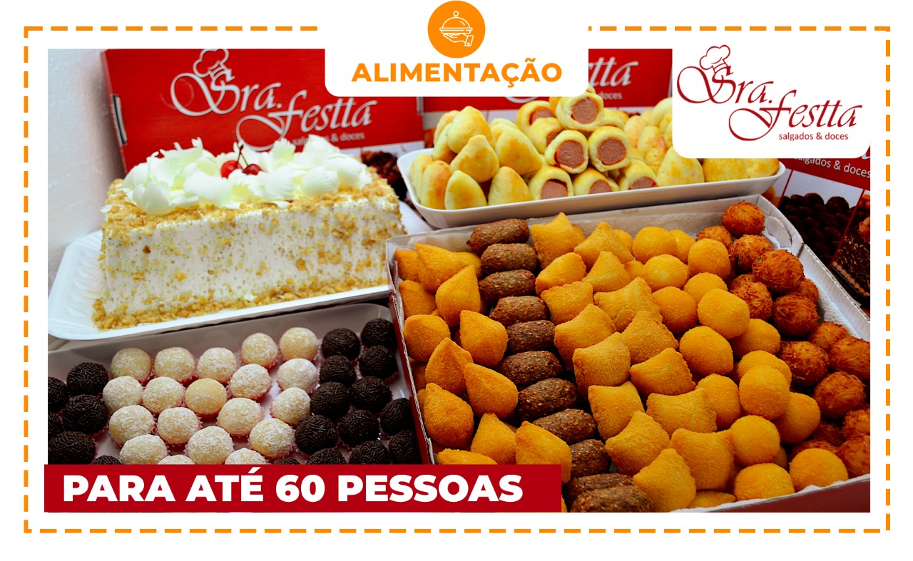 Kit festa para até 60 PESSOAS com a qualidade Sra. Festta
