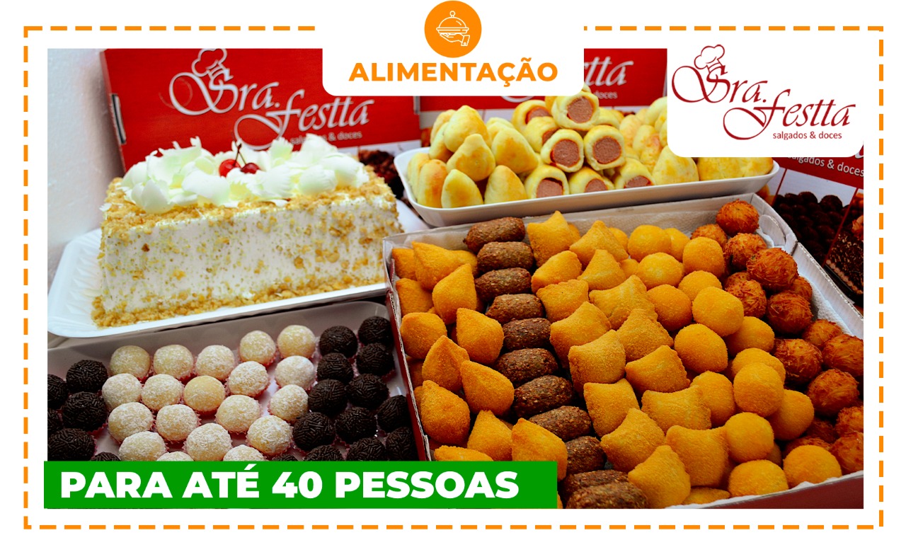 Kit festa para até 40 PESSOAS com a qualidade Sra. Festta